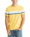 Nautica Men's Short Sleeve Stripe T-shirt In Yellow