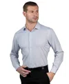 Nautica Microprint Regular Fit Dress Shirt In Blue