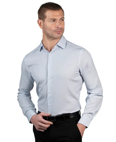 Nautica Men's Slim Fit Supershirt Dress Shirt In Blue Light Blue