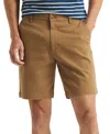 Nautica Men's Solid-color Stretch-twill 8.5" Deck Shorts In Boca Brown