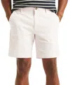 Nautica Men's Solid-color Stretch-twill 8.5" Deck Shorts In Cradle Pink