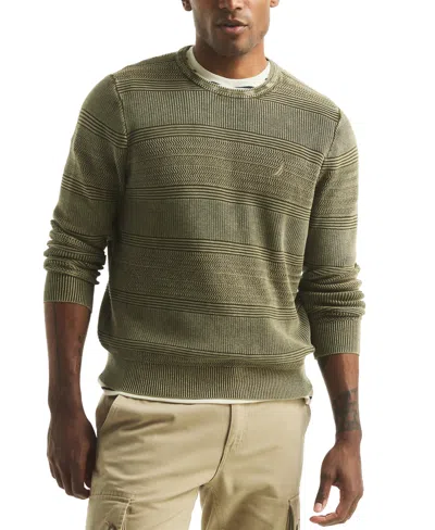 NAUTICA MEN'S STONEWASHED CREWNECK SWEATER