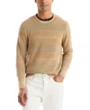 Nautica Mens Stonewashed Crewneck Sweater In Multi