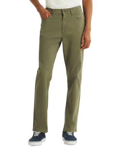 Nautica Men's Straight-fit Stretch Pants In Green