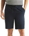 Nautica Men's Stretch Drawstring 9-1/2" Shorts In Navy Seas