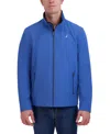Nautica Men's Stretch Performance Windbreaker And Rain Jacket In Arctic Blue