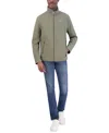 Nautica Men's Stretch Performance Windbreaker And Rain Jacket In Dusty Olive