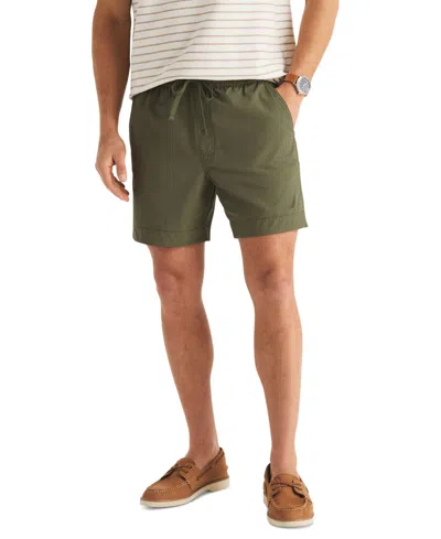 Nautica Men's Stretch Ripstop Excursion Pull-on Shorts In Green