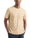 Nautica Mens Striped Textured Crewneck T-shirt