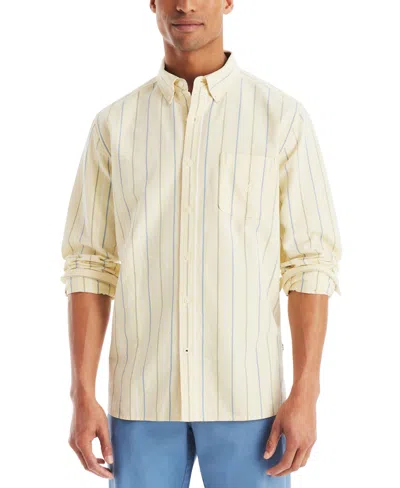 Nautica Men's Stripe Oxford Shirt In Sunshine