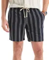Nautica Men's Stripe Pull-on Shorts In Black