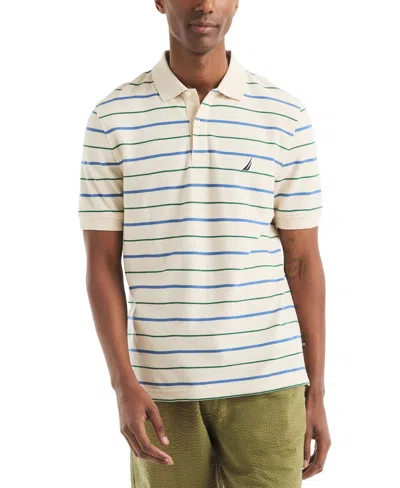 Nautica Men's Striped Classic-fit Deck Polo Shirt