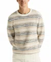 Nautica Mens Striped Crewneck Sweater In Marshmallow