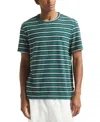 Nautica Mens Striped Crewneck T-shirt In Deep Atlantic