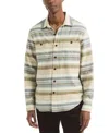 Nautica Men's Striped Long Sleeve Shirt In Brown
