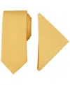 Nautica Men's Tjorn Dot Te & Pocket Square Set In Yellow