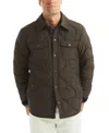 Nautica Men's Trail Quilted Shirt Jacket In Brown