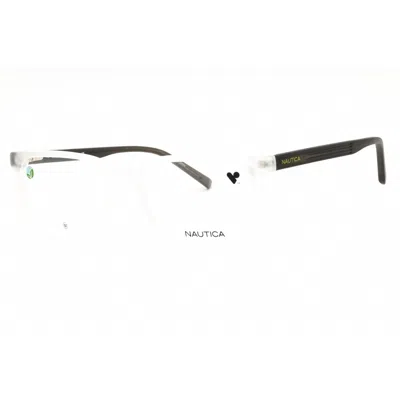 Nautica Men's Transparent Rectangular Eyeglass Frames N8183