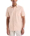 Nautica Mens Printed Short-sleeve Shirt In Pink