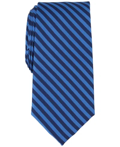 Nautica Men's Yachting Stripe Tie In Navy