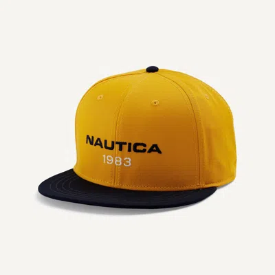 Nautica Mens 1983 Colorblock Cap In Yellow