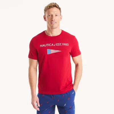 Nautica Mens 1983 Graphic T-shirt In Multi