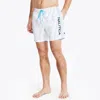 Nautica Mens 6" Ombre Wave Swim In White