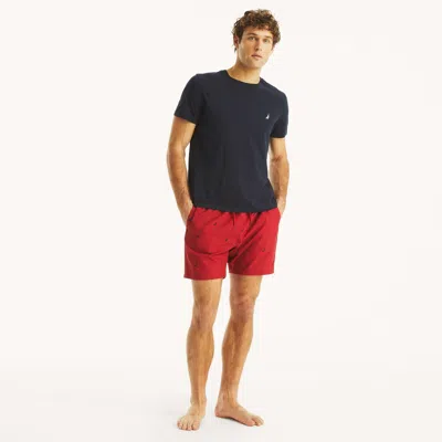 Nautica Mens 6" Printed Quick-dry Swim In Multi