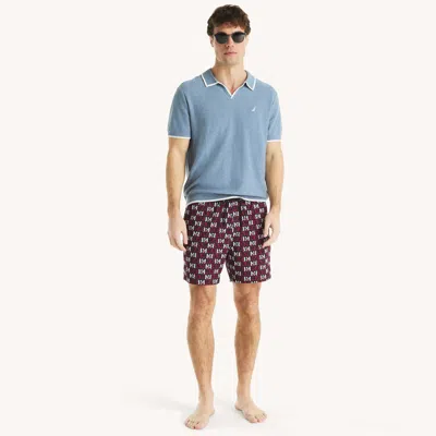 Nautica Mens 6" Quick-dry Swim In Blue