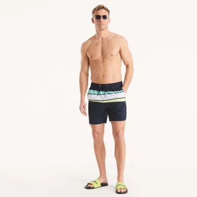 Nautica Mens 6" Quick-dry Swim In Blue