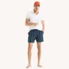 Nautica Mens 6" Quick-dry Swim In Blue