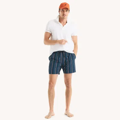 Nautica Mens 6" Quick-dry Swim In Blue