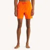 Nautica Mens 6" Quick-dry Swim In Orange