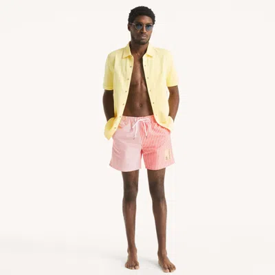 Nautica Mens 6" Quick-dry Swim In Pink