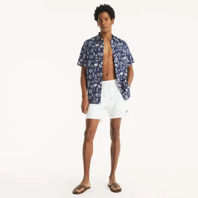Nautica Mens 6" Quick-dry Swim In White