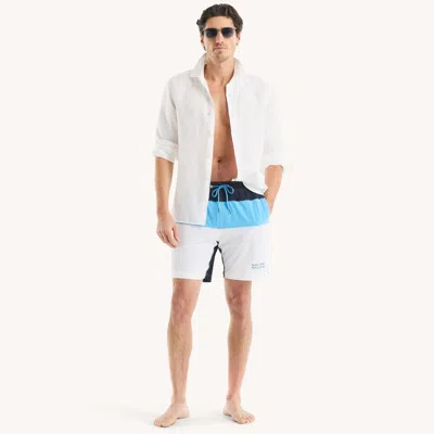 Nautica Mens 8" Colorblock Quick-dry Swim