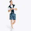 Nautica Mens 8" Printed Pull-on Short In Blue