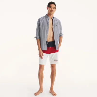 Nautica Mens 8.5" Board Quick-dry Swim In Blue