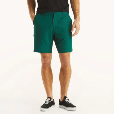 Nautica Mens 8.5" Navtech Printed Short In Green Leaf