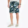 Nautica Mens 8.5" Printed Cabana Short In Blue
