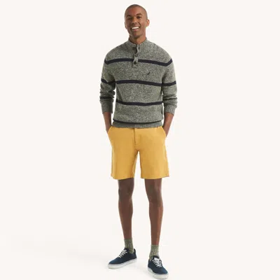 Nautica Mens 8.5" Stretch Deck Short In Yellow