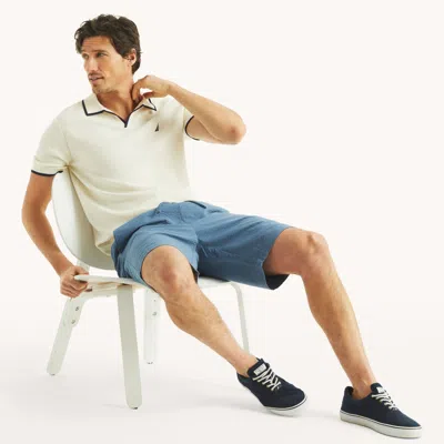 Nautica Mens 9.5" Seersucker Short In Blue