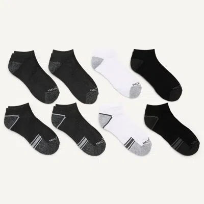 Nautica Mens Athletic Low Cut Socks, 8-pack In Black