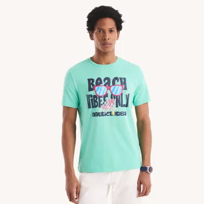Nautica Mens Beach Vibe Graphic T-shirt
