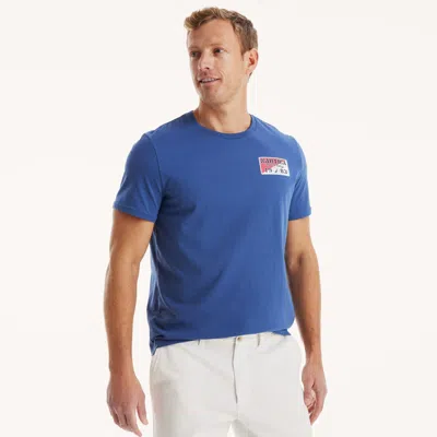 Nautica Mens Beach Vibe Graphic T-shirt In Multi