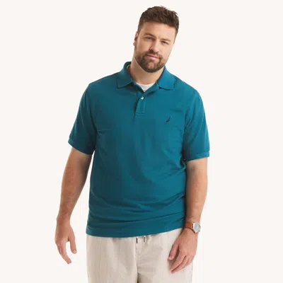 Nautica Mens Big & Tall Classic Fit Deck Polo In Blue