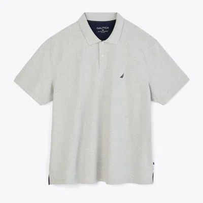 Nautica Mens Big & Tall Classic Fit Deck Polo In Grey