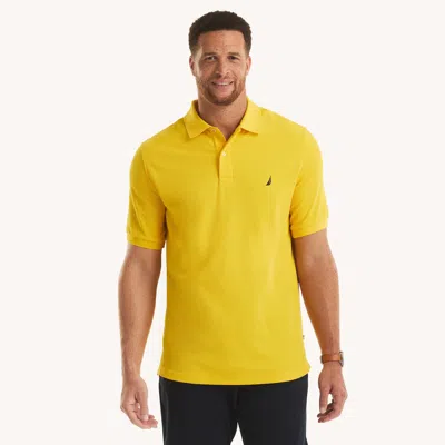 Nautica Mens Big & Tall Classic Fit Deck Polo In Yellow