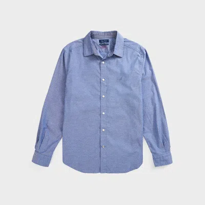 Nautica Mens Big & Tall Classic Fit Dot Print Oxford Shirt In Multi