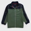 Nautica Mens Big & Tall Colorblock Full Zip Track Jacket In Multi